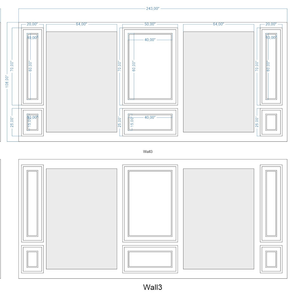 Custom-Made Wall Molding Design Service for Steven D. by Birdeco - Wall Molding Products by Birdeco
