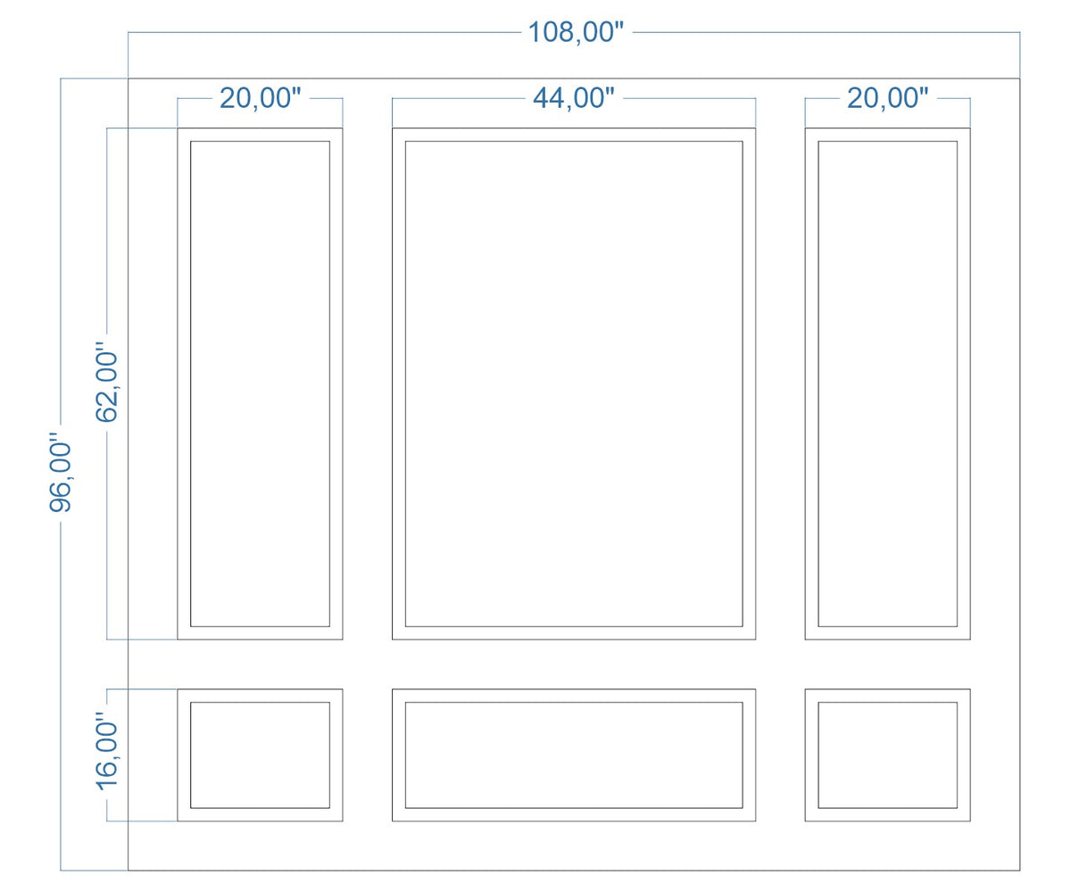 Custom-Made Wall Molding Design Service for Bill C. by Birdeco