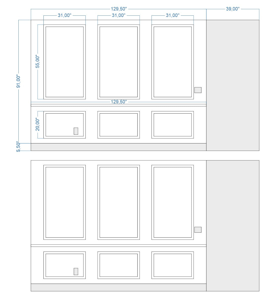 Custom-Made Wall Molding Design Service for Cory H. by Birdeco