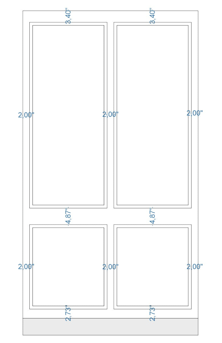 Custom-Made Peel and Stick Wall Molding Design Service for MaElainne R. by Birdeco - Wall Molding Products by Birdeco