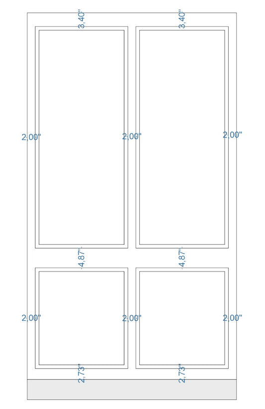 Custom-Made Peel and Stick Wall Molding Design Service for MaElainne R. by Birdeco - Wall Molding Products by Birdeco