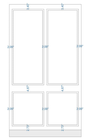 Custom-Made Peel and Stick Wall Molding Design Service for MaElainne R. by Birdeco - Wall Molding Products by Birdeco