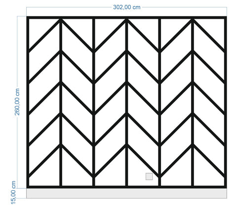 Custom-Made Wall Molding Design Service for Dylan H. by Birdeco