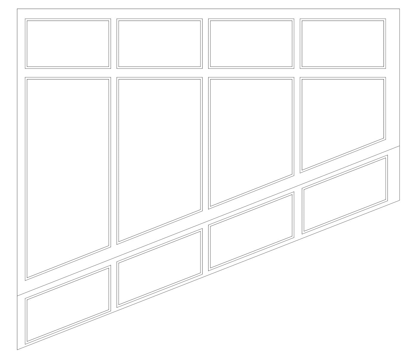 Custom-made Birdeco wall molding design for Hannah D., featuring intricate patterns and elegant craftsmanship on a smooth wall surface.