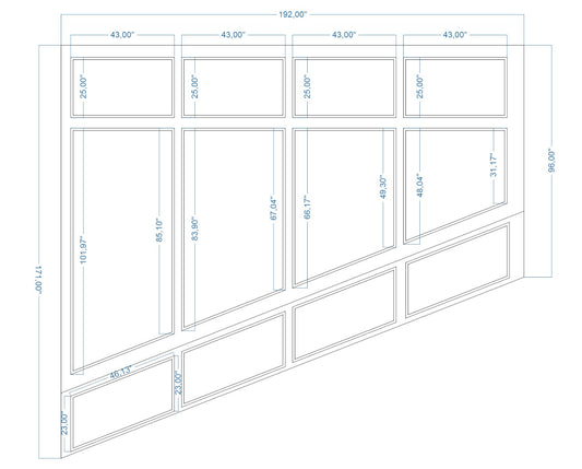 Custom-Made Wall Molding Design Service for Hannah D. by Birdeco