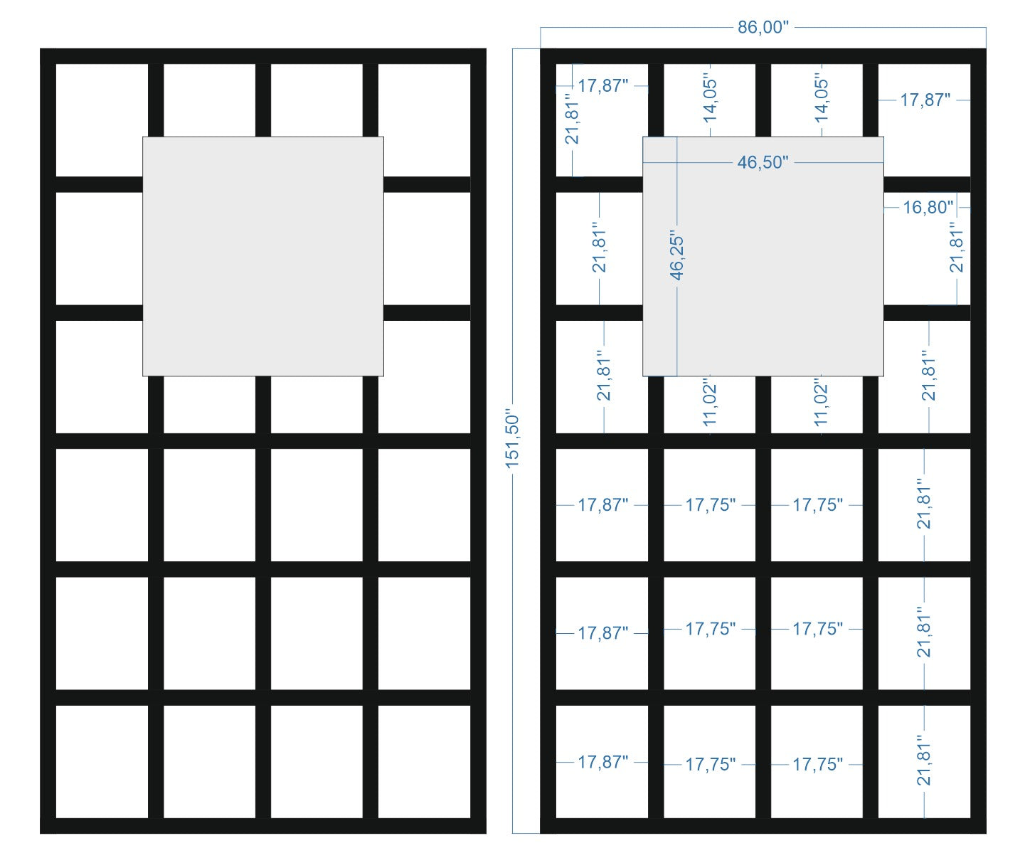 Custom-made wall molding design by Birdeco featuring intricate patterns, perfect for enhancing interior walls.