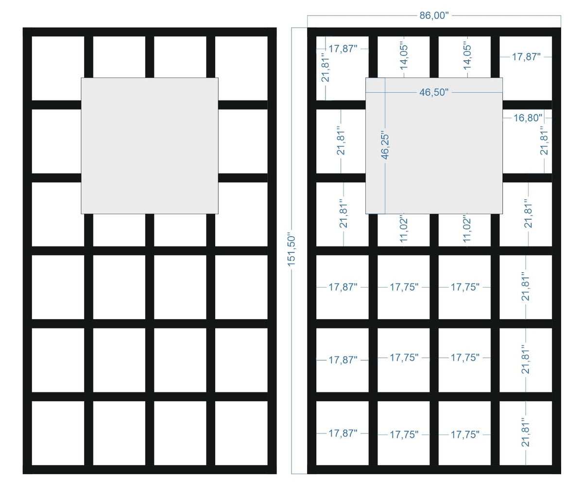 Custom-made wall molding design by Birdeco featuring intricate patterns, perfect for enhancing interior walls.