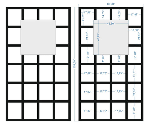 Custom-made wall molding design by Birdeco featuring intricate patterns, perfect for enhancing interior walls.