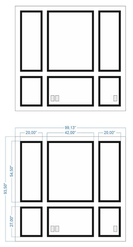 Custom-made Birdeco wall molding design for Andrew C., featuring intricate patterns, ready for express shipping installation.