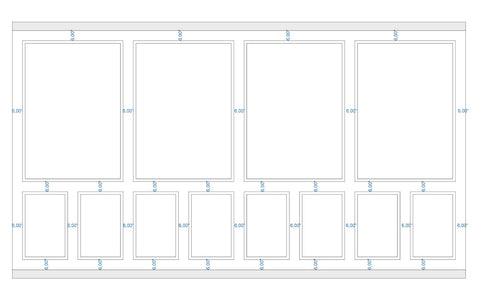 Custom-made wall molding design by Birdeco for Joe T., showcasing intricate detailing on a stylish wall molding.