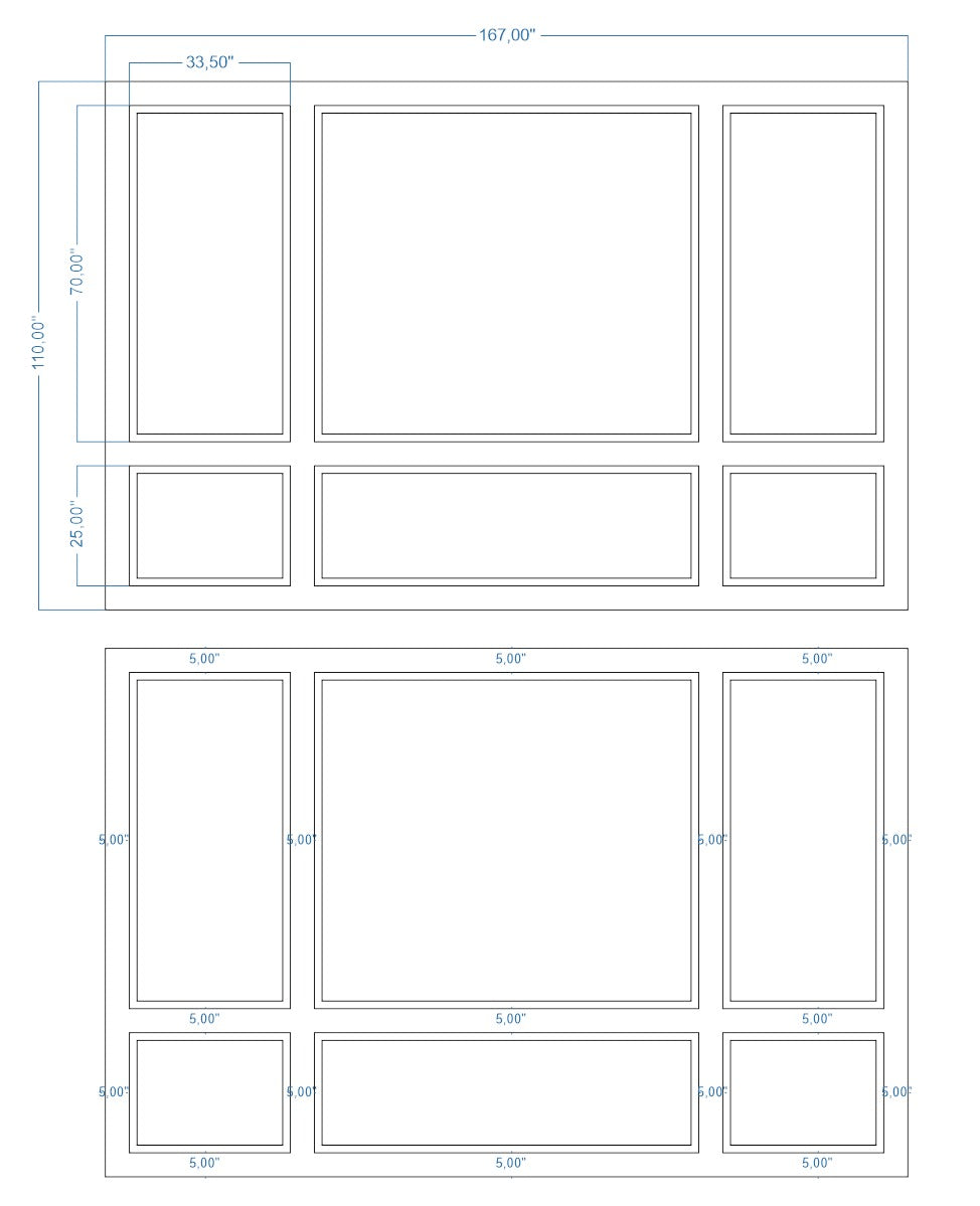 Custom-made Birdeco wall molding design for Heather W., showcasing intricate wall molding details on a modern interior wall.