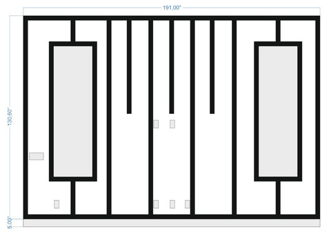 Custom-made wall molding design for Juan C by Birdeco, showcasing detailed wall molding patterns on a modern interior wall.
