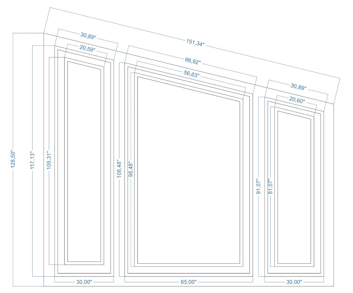 Custom-Made Wall Molding Design Service for Kari V. by Birdeco