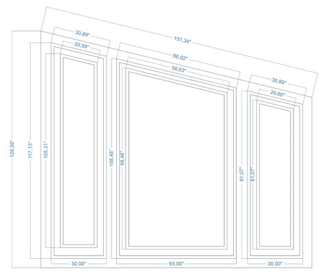 Custom-Made Wall Molding Design Service for Kari V. by Birdeco