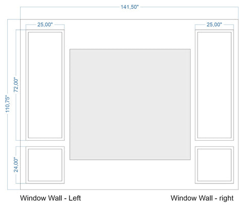 Custom-Made Wall Molding Design Service Peel and Stick for Terri C. by Birdeco