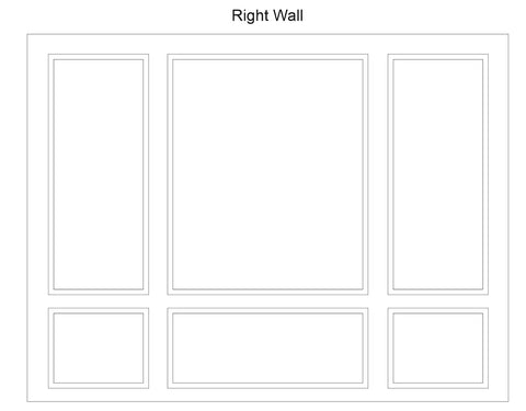 Custom-Made Wall Molding Design Service Peel and Stick for Terri C. by Birdeco