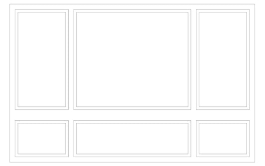 Custom-Made Wall Molding Design Service Peel and Stick for Lauren L. by Birdeco