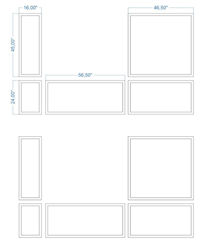 Custom-Made Wall Molding Design Service for Alison O. by Birdeco