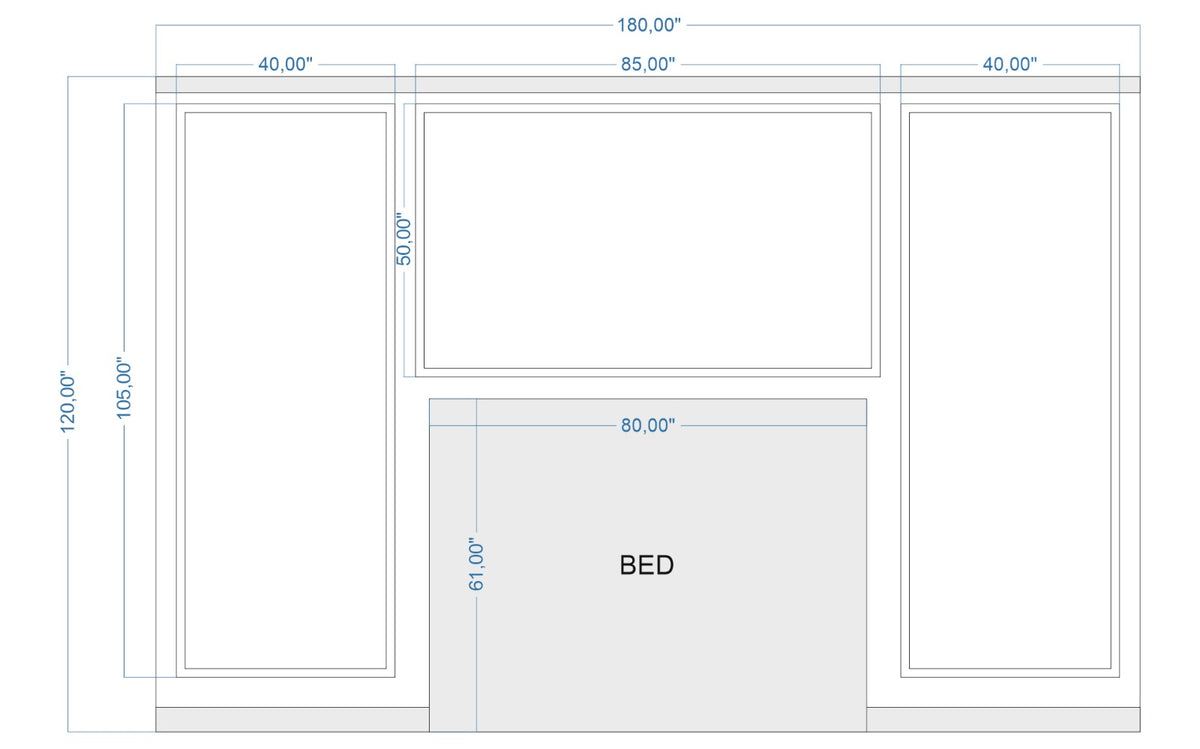 Custom-Made Wall Molding Design Service for Maria D. by Birdeco