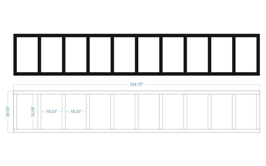 Custom-Made Wall Molding Design Service for Kim B. by Birdeco