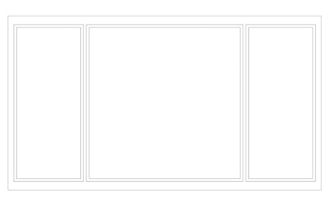 Custom-Made Wall Molding Design Service Peel and Stick for Julie G. by Birdeco