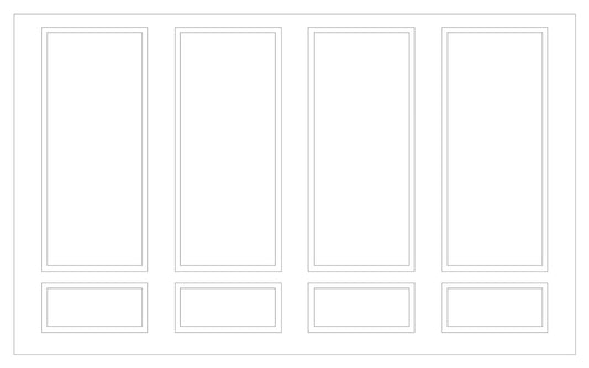 Custom-Made Wall Molding Design Service Peel and Stick for Nikia E. by Birdeco