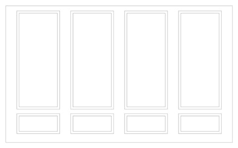 Custom-Made Wall Molding Design Service Peel and Stick for Nikia E. by Birdeco