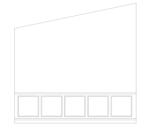 Custom-Made Wall Molding Design Service for Emily B. by Birdeco