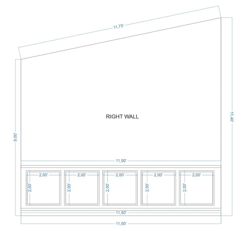 Custom-Made Wall Molding Design Service for Emily B. by Birdeco