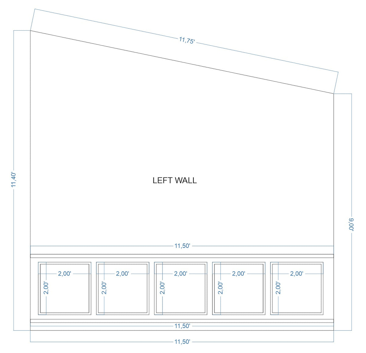 Custom-Made Wall Molding Design Service for Emily B. by Birdeco