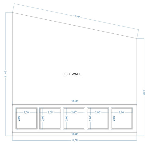 Custom-Made Wall Molding Design Service for Emily B. by Birdeco
