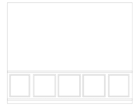 Custom-Made Wall Molding Design Service for Emily B. by Birdeco