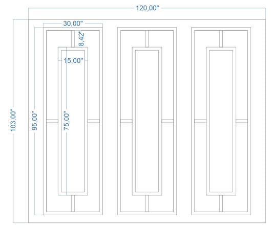 Custom-Made Wall Molding Design Service for Elizabeth A. by Birdeco