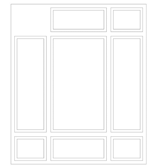 Custom-Made Wall Molding Design Service Peel and Stick for Mindi N. by Birdeco