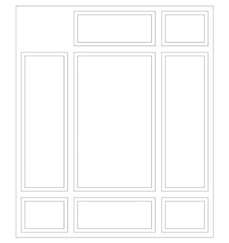 Custom-Made Wall Molding Design Service Peel and Stick for Mindi N. by Birdeco