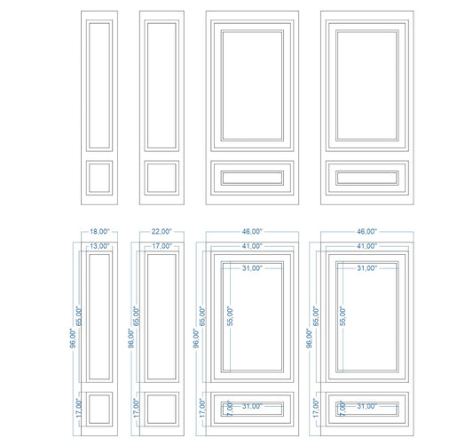 Custom-Made Wall Molding Design Service for Kim by Birdeco