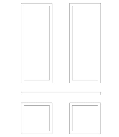 Custom-Made Wall Molding Design Service for Jennifer Z. by Birdeco