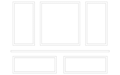 Custom-Made Wall Molding Design Service for Jennifer Z. by Birdeco