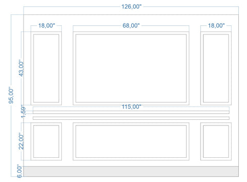 Custom-Made Wall Molding Design Service for Daniel C. by Birdeco