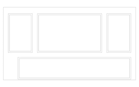 Custom-Made Wall Molding Design Service for Jennifer A. by Birdeco