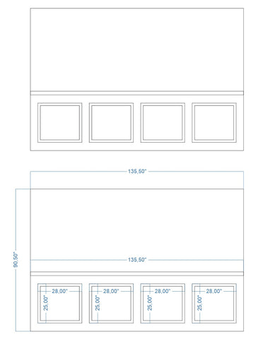 Custom-Made Wall Molding Design Service for Neamhain B. by Birdeco