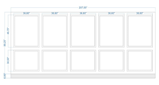 Custom-Made Wall Molding Design Service for Laura C. by Birdeco