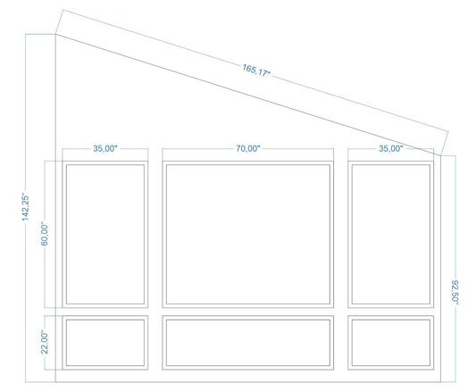 Custom-Made Wall Molding Design Service for Raven G. by Birdeco