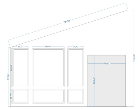 Custom-Made Wall Molding Design Service for Raven G. by Birdeco
