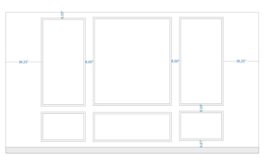 Custom-Made Wall Molding Design Service for Elizabeth D. by Birdeco