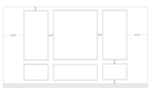 Custom-Made Wall Molding Design Service for Elizabeth D. by Birdeco