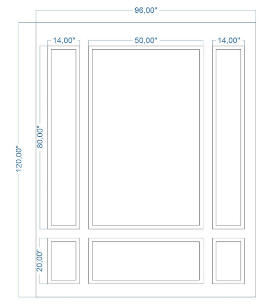 Custom-Made Wall Molding Design Service for Rebecca L. by Birdeco