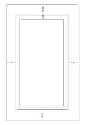 Custom-Made Wall Molding Design Service for Rachel W. by Birdeco