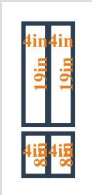 Peel and stick custom wall molding kit by Birdeco, layout 1 design, showing detailed wall molding layout for easy installation.