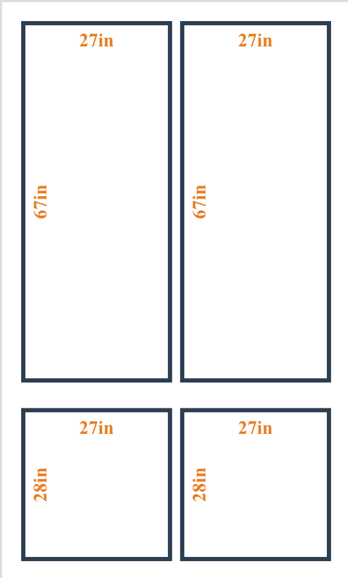 Peel and Stick Custom Wall Molding Kit - Layout 1  Design | Birdeco